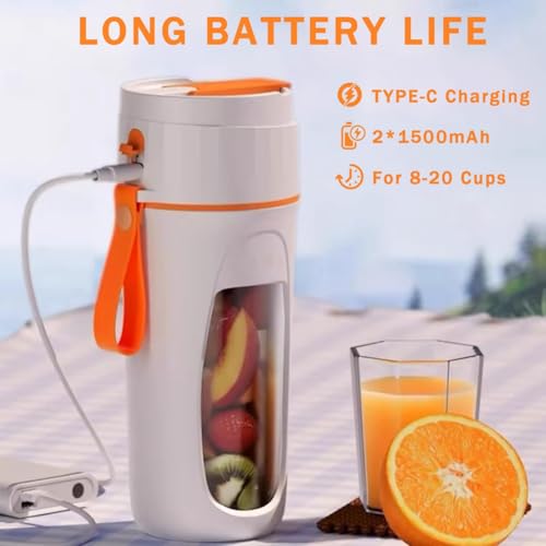 Juicer électrique portable mini-mélangeur rechargeable smoothies - 7
