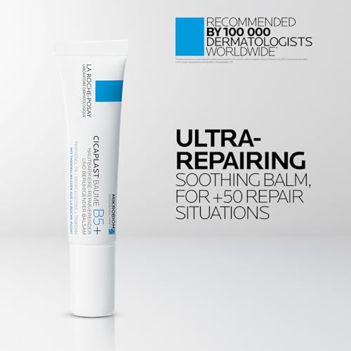 Image of La Roche-Posay Cicaplast Baume B5+ Repair Moisturiser Balm, 15ml | ACCELERATES REPAIR FROM 1 USE, DERM-RECOMMENDED, ADVANCED REPAIR FORMULA, Effective against 15+ indications