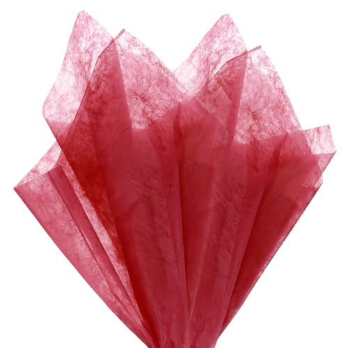 Papier d'emballage en coton de style coréen M METERXITY rouge, texture premium 58x45 cm
