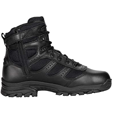 Thorogood Deuce 6 Waterproof Side-Zip Tactical Boots for Men and Women with Composite Safety Toe, Full-Grain Leather, and Slip-Resistant Outsole; BBP & EH Rated