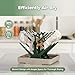 haakaa Baby Bottle Drying Rack, Space Saving Bottle Drying Tree for Bottles/Pump Parts/Pacifiers and Other Baby Essentials, Easy-Store Dryer Rack Great for Home & Travel, BPA Free (Forest Green)