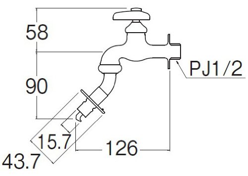 Amazon | SANEI 洗濯機用水栓 給水ホース接続用 カチット付き オート