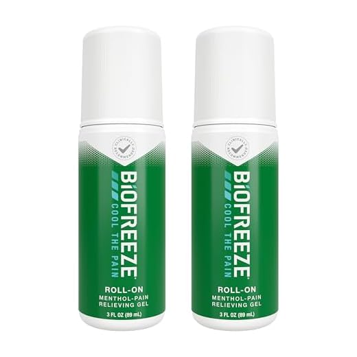 Biofreeze Roll-On Pain-Relieving Gel 3 FL OZ, Green (Pack Of 2) Topical Pain Reliever For Muscles And Joints From Arthritis, Backache, Strains, Bruises, & Sprains (Package May Vary)