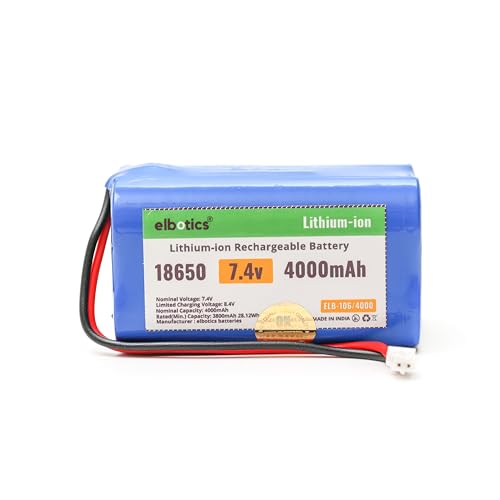 Image of 7.4V 4000mAh Li-ion Rechargeable Battery Pack JST-PH 2.0 /2P Plug Lithium-ion Batteries for Electronics Products Toys Lighting Bluetooth Equipment Fit for RC Helicopter Car Truck & RC Boats