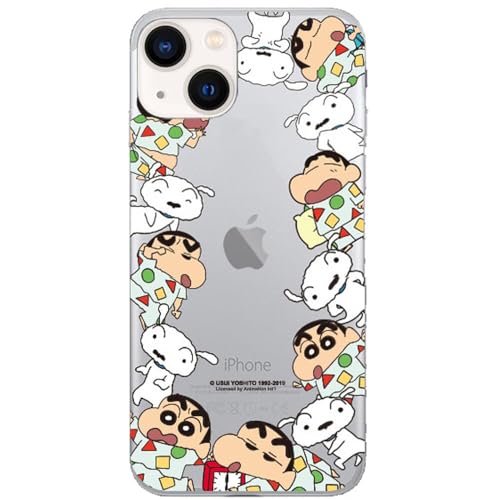 iPhone14 p P[X N񂿂 pW} TPU  WF[ NAP[X y{z Crayon Shinchan Wagle Clear S1 Case X}zP[X X}zJo[ ACtH14 Jo[ Ή