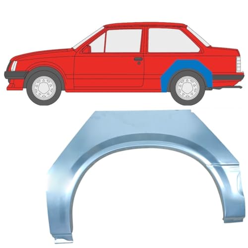 Panneau de réparation arc d'aile arrière pour Opel Corsa A 1982-1993 / Gauche