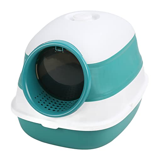 Caixa de Areia Dobrável para Gatos, Banheiro para Gatos Com Design Totalmente Fechado Com pá Removív