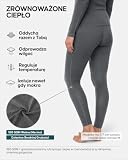 DANISH ENDURANCE Termiczne Legginsy Damskie, Wełna Merino, Ciemnoszary - 1 Pack, L