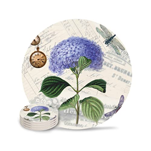 RKRXDH Posavasos para bebidasTaza de té de cerámica Posavasos de decoración del hogar de Navidad Posavasos de Bebida(Color:8pcs,Size:A) Cover