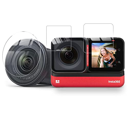 YXHH Insta360 ONE RS/R 用 フィルム 2022 改良 強化ガラスフィルム 3枚入り HD高透過率 傷に強い 簡単貼り付…