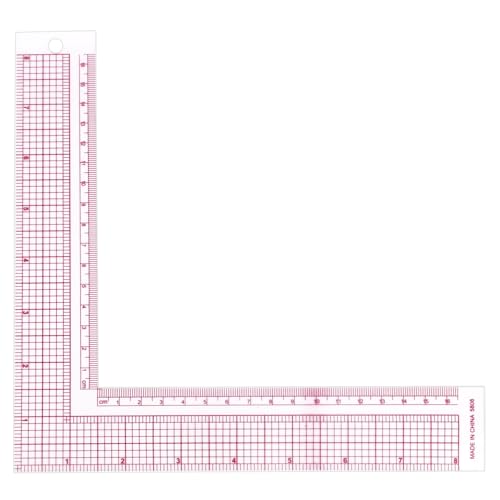 Materiale premium: questo righello è realizzato in materiale in PVC durevole, robusto e non facile da rompere, mantenendo chiarezza senza svanire, servendoti a lungo.
