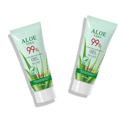 2 unidades Aloe Vera Gel 99% Pure Aloe Vera Moisturizing Face & Body Moisturizing Natural Soothing and Nourishing Moisturizer After Sun Care