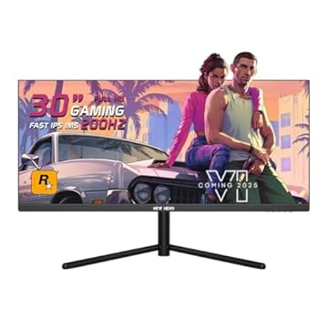 Monitor Gamer New Hero Blade Ultra 30" UltraWide, IPS, Full HD, 200Hz, 1ms, FreeSync, HDMI e Display Port, Preto