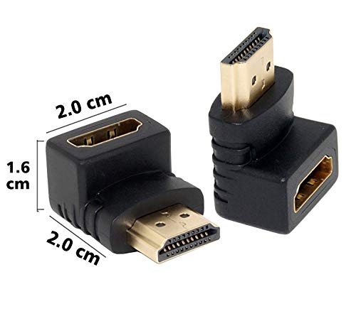 WETEK-HDMI-Adapter-90-Degree-4K-Male-to-Female-HDMI-Connector-270-Degree-Extender-Right-Angle-2-Pack-Combo-L-Type-HDTV-Converter