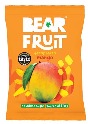 BEAR FRUIT Mango, Pineapple & Strawberry Variety Pack - Tropical Mixed Case - Gently Baked Fruit - Healthy - Vegan - 14 x 35 g - Image 3