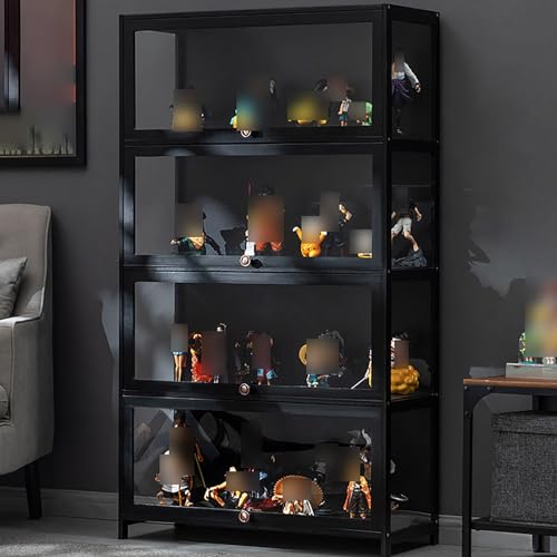 Figure Display Case,Display Cases for Collectibles,Display Cabinet with Acrylic,Quick Installation,Strong Load-Bearing Capacity,Sealed Dustproof,for Playroom, Bedroom. (Col