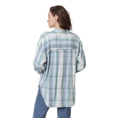 Image of Gloria Vanderbilt Women's Amanda Oversized Button Down Shirt with Roll-tab Sleeves