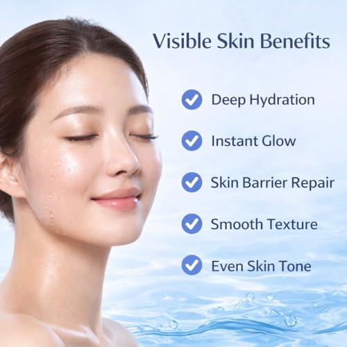 Image of Hydra Bloom Facial Kit for Deep Hydration | 8 Step Professional Facial Kit | Hyaluronic Acid, Niacinamide & Ceramide Complex | Instant Glow & Skin Repair | Korean Formula | For All Skin Types