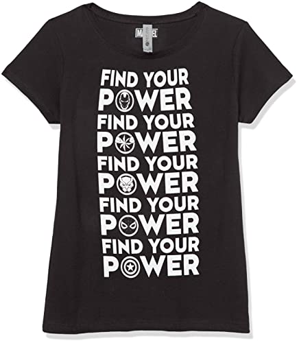 T-shirt Marvel fille noir Last Day vêtement ado taille L original