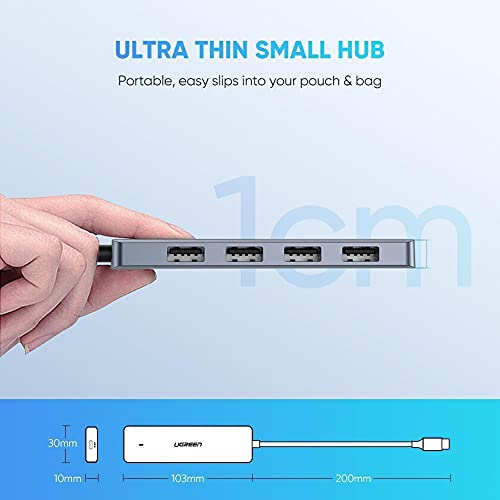 4-Port USB-C HUB USB 3.0+Micro USB Gray 70336 - Hub USB - Immagine 6