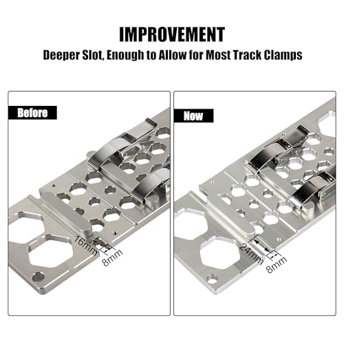Upgraded 340mm Track Saw Square Right Angle Circular Saw Guide Rail Angle Stop Accessories Compatible with Festool and Makita Guide Rail (Silver) - Image 5