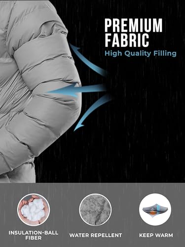 Image of URBAN BUCK Packable Puffer Jacket for Men Lightweight Winter Windproof & Water Repellent Hiking Jackets