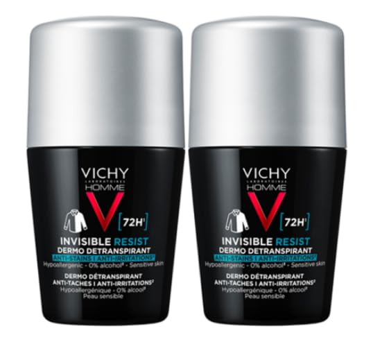 Invisible Resist Deodorant for Men 72H, Roll-On, Lot of 2 x 50 ml