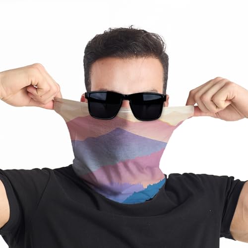 Ice Silk Cooling Neck Gaiter with Graffiti Design, Windproof and Breathable for Sports and Casual Wear4