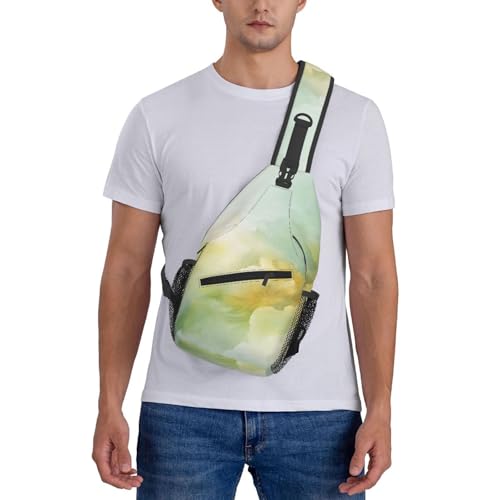 Morrales Sling Art Verde Amarillo Ajustable para Hombre y Mujer miniatura 7