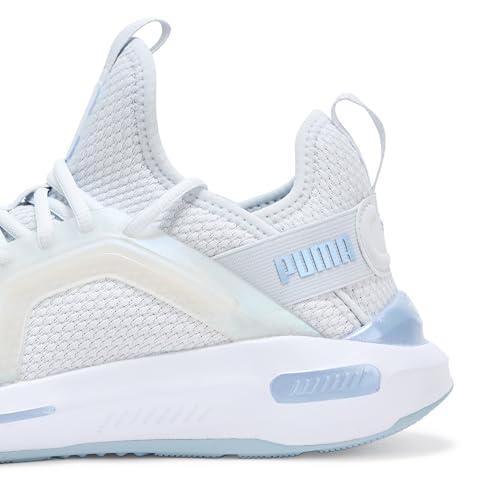 PUMA Puma Women's Softride Enzo 5 Cross Training Shoes, Silver Mist-Haute Tropic-Gold Moon AH25, 8.5