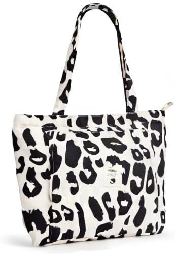 WLLWOO WLLWOO Yoga Bags for Women with Yoga Mats Bags Carrier Carryall Canvas Tote for Pilates Shoulder for Travel Office Beach Workout - Image 10