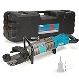 CENTALL Electric Rebar Bender 1200 W Hydraulic Rebar Bending Machine 1" #16-25 mm Rebar within 3-4 s Easy Bending Rebar Steel Bar HRB-25 (Blue)