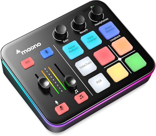 MAONOオーディオ(マイク付き) Amazon.co.jp: MAONO ゲーミングオーディオミキサー オーディオ