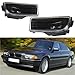 1 Pair Clear Lens Fog Front Bumper Light Lamp Compatible With BMW E38 7 Series 740I 750IL 1995-2001