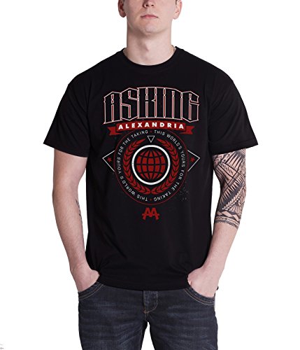 T-shirt Plastic Head noir manches courtes homme S idéal pour les concerts et festivals