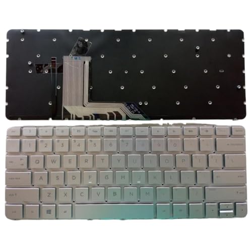 �L�[�{�[�h�� Spectre X360 13-4000 13-4100 13-4200 13-4101DX 13-4103DX 13T-4000 US ���C�A�E�g�ƌ݊���������܂��B(Silver US backlit)