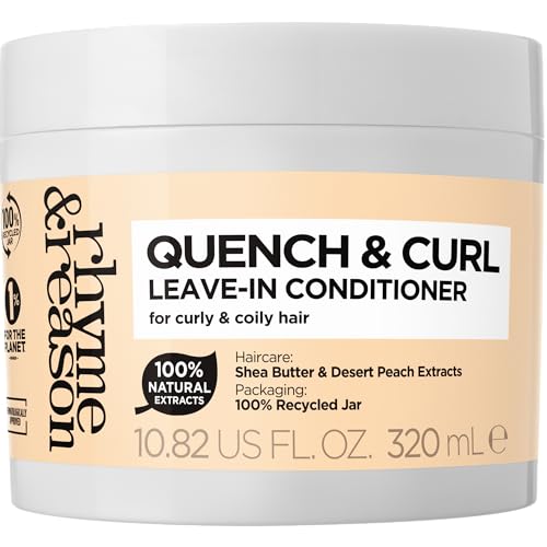 Rhyme & Reason – Quench & Curl Leave-In Conditioner, Moisturising Treatment for Curly, Coily & Textured Hair (320ml)