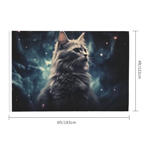 Drapeau extérieur 1,2x1,8m robuste double face pour maison et jardin avec œillets - 2