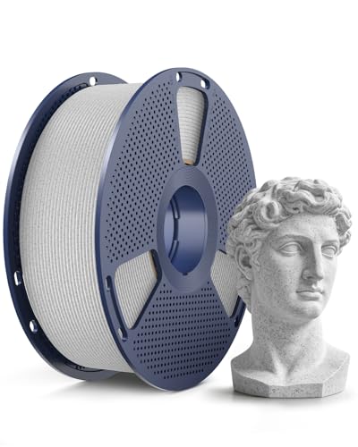 Image of SUNLU Marble PLA Filament 1.75mm, Realistic Stone Veining & Matte Finish, 3D Printer Filament PLA Marble Texture, Ideal for Architectural Models and Decor, 1kg Spool, Shadow Storm