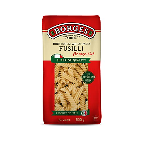 Image of Borges Fusilli Pasta - 500 gm| 100% Durum Wheat | Imported from Italy | High in Protein |No Preservative