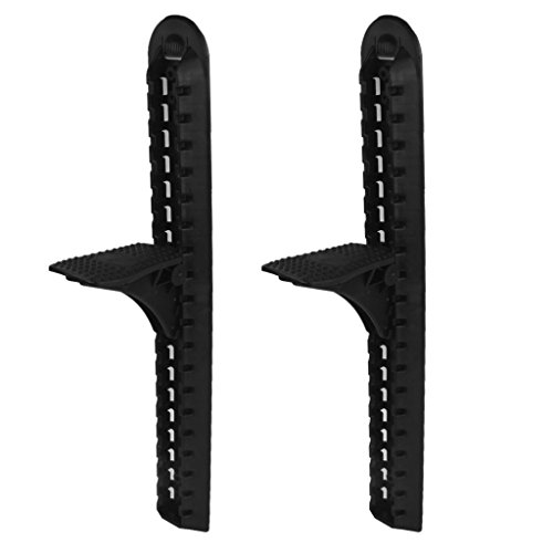 Anbau 2 Pieces/Set 18 Long Lightweight Black Nylon Sit-in & Sit-on Kayak Foot Brace Pedal with Screws