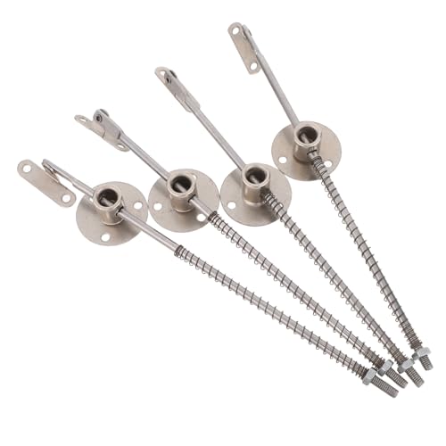 SEWACC 4 Piezas De Soporte Para Puerta De Muebles Soporte Para Armario Bisagra Para Puerta De Armario Barra De