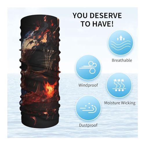 Cuello Banda Vintage Cool de Música Rock para Mujer y Hombre, Cubierta para Cara, Bufanda Balaclava para Motocicleta, Ciclismo, Esquí y Fiesta miniatura 5