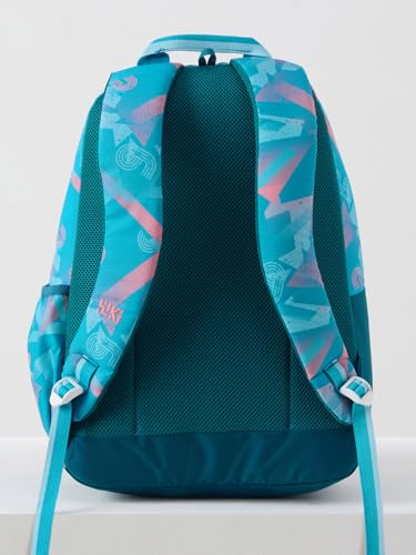 Image of Wildcraft Wiki 1 30L Laptop Backpack for Men & Women | Fits 15.6 inch Laptop | Padded Shoulder Straps, Multi Compartments, Anti-Theft Zippers | School & College Bag | Future Design Blue