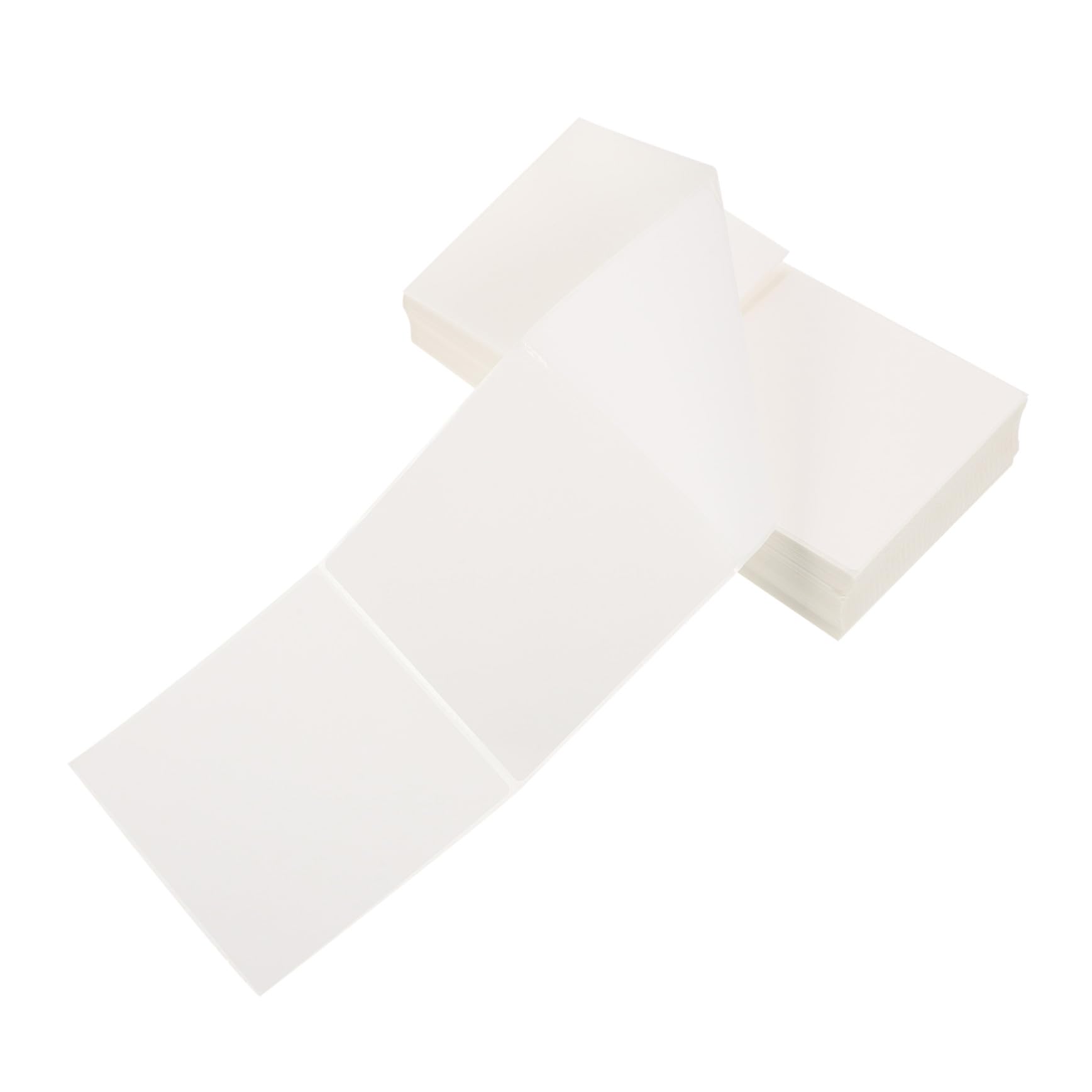 Etichette Termiche 100x100 Mm 500 Fogli Carta Autoadesiva | Bianco, Fogli per Stampa Indirizzi e Spedizioni, per Plant Tags e Bottiglie, Resistente a Graffi e Usura
