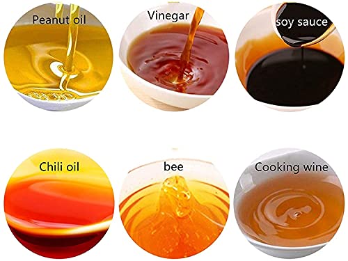 WDCDYQDH Ölspenderflasche, Keramik-Tisch-Olivenölspenderflasche - Sojasaucen- oder Essig-Menage mit Ausgießer, Dose 8 WDCDYQDH Ölspenderflasche, Keramik-Tisch-Olivenölspenderflasche - Sojasaucen- oder Essig-Menage mit Ausgießer, Dose