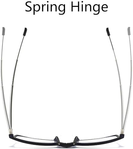Miniatura 4 de Anteojos de lectura plegables compactos, portátiles, para hombres y mujeres, 2 pares en estuche (negro y azul, 3.25)