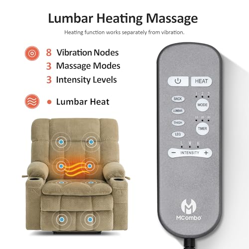 Image of MCombo Dual Motor Power Lift Recliner Chair for Elderly R7897 (Medium-Wide)