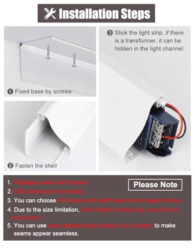 Moldura de corona con difusor de iluminación LED para evitar sombras en techos 5