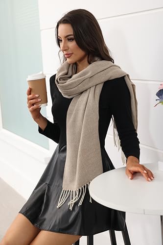 Striped Scarf - Dressy & Casual Winter Scarf for Women Winter Accessories, Fall & Spring Fashion2